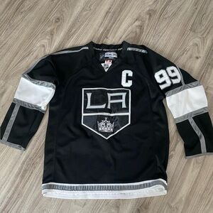 Vintage Reebok Center Ice Wayne Gretzky LA Kings Hockey Jersey 50 CCM Authentic